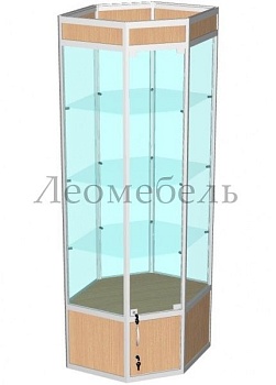ВА-300-Д Витрина из профиля цвет Дуб сонома
